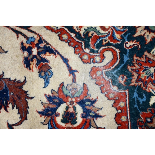 1339 - An antique Isfahan carpet, 257 x 367cm