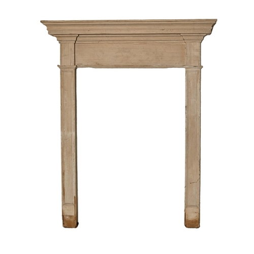 1371 - A pine chimneypiece, 106cm h, 125cm l )98 x 69cm inner)