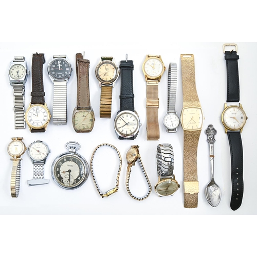 223 - Miscellaneous stainless steel and other lady's and gentleman's wristwatches