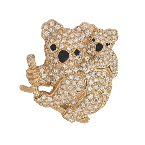 293 - Costume jewellery. Grosse - a koala brooch, 44mm