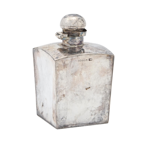 333 - A Victorian square silver scent bottle, of shouldered form, 96mm h, maker G & J W H, Sheffield 1... 