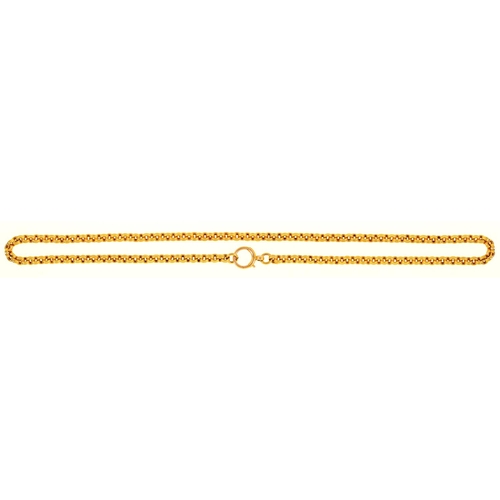 68 - A gold chain, 49cm l, marked 15ct, 16.2g