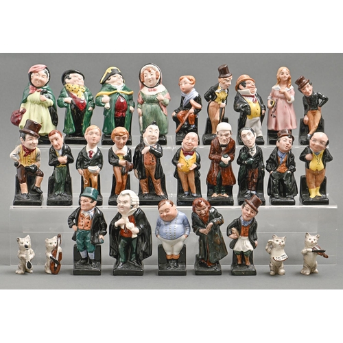 803 - Twenty-four Royal Doulton figures of characters from the works of Charles Dickens, 11cm and circa, p... 