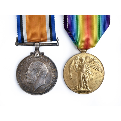 873 - WWI, pair, British War Medal and Victory Medal 132210 Gnr E O'Connor RA