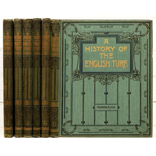 108 - Horse Racing. Cook (Theodore A.), A History of the English Turf. With Illustrations, three-volume se... 