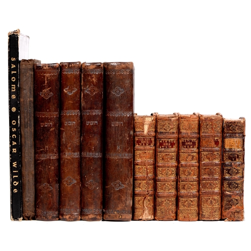 132 - Judaica. [Torah/Hebrew Bible, Pentateuch], four volumes of the Five Books of Moses only, printed in ... 