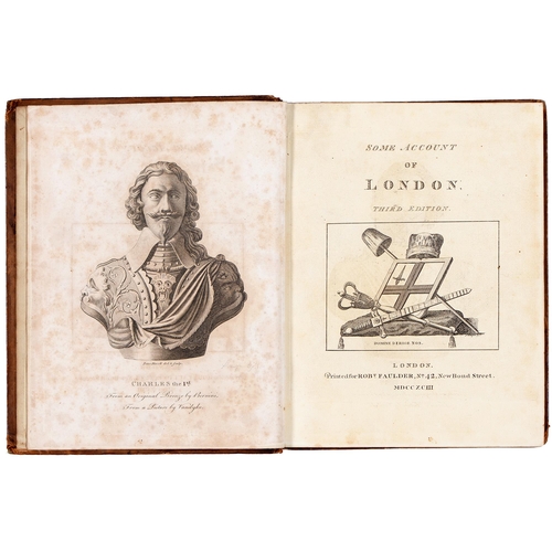 186 - Pennant (Thomas), Some Account of London, third edition, London: Printed for Robert Faulder, 1793, e... 