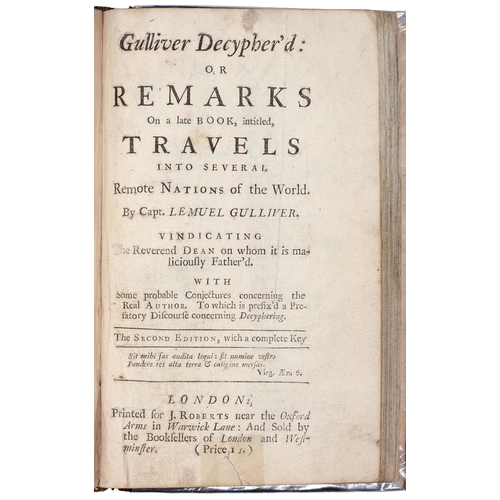 194 - Pseudo-Swift & 'Gulliver's Travels'. Anon, Travels into Several Remote Nations of the World. By ... 