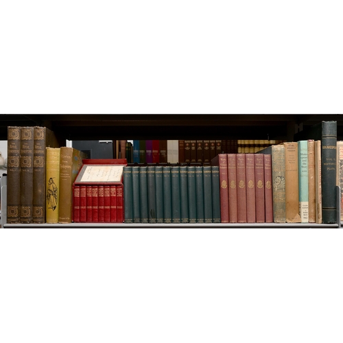 203 - Shakespeare. Approximately 120 volumes by or about, 19th c and later, including The Works, twelve-vo... 