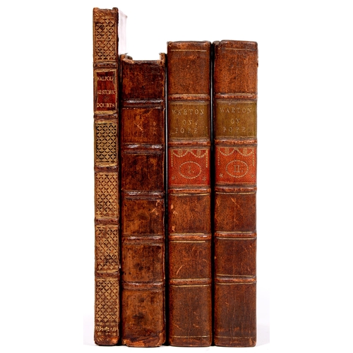 224 - Walpole (Horace), Historic Doubts on the Reign of King Richard the Third, second edition, London: Pr... 