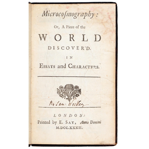 225 - Wanley (Nathaniel, M.A. and Vicar of Trinity Parish in the City of Coventry), The Wonders of the Lit... 