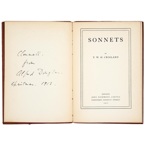 229 - Wilde (Oscar). Crosland (T.W.H.), Sonnets, first edition, association copy inscribed and autographed... 