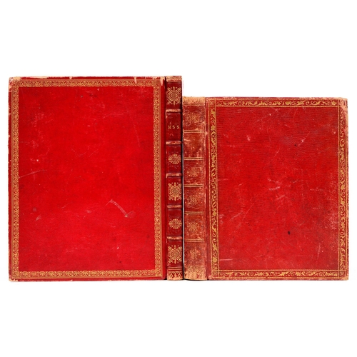 281 - Fine Bindings. Two Regency commonplace books, n.d. [c. 1810 and later], approx. [75] & [105]ff o... 