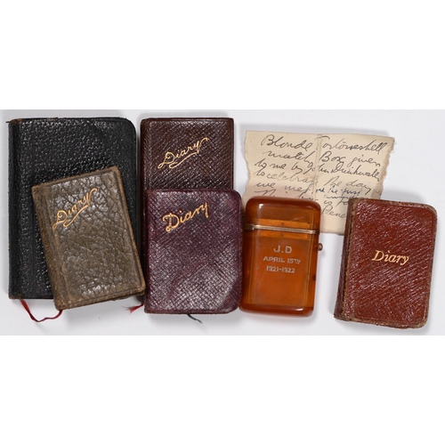 288 - John Drinkwater (1882-1937), poet and dramatist, his pocket diaries for 1924, 1926, 1927, 1930 &... 