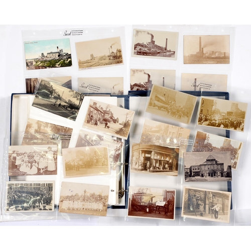 294 - Local Interest. A comprehensive collection of approx. 1,200 postcards, late 19th-mid 20th c, real ph... 