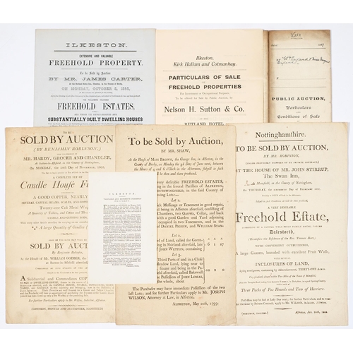 303 - Local Interest. Three auctioneer's broadsides, dated 1799-1803, comprising To be Sold by Auction,/By... 