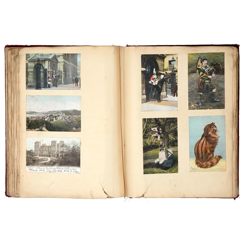 308 - Miscellaneous Ephemera. Ten folios &/or albums, 19th c and later, including an Edwardian scrap a... 