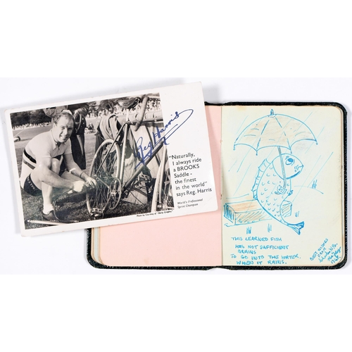 341 - An autograph book, early 20th c, inscribed with contemporary and slightly later signatures, some man... 