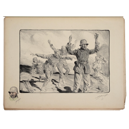 353 - World War One. Lucien Jonas (1880-1947) - Pourquoi nous n'avons pas voulu de leur paix: Album de 8 l... 