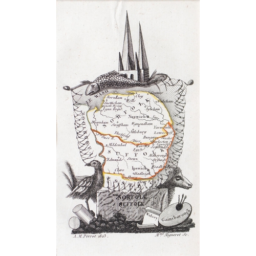 368 - Robert Morden (c. 1650-1703) -  Herefordshire, double-page county map, [London]: Sold by Abel Swale,... 