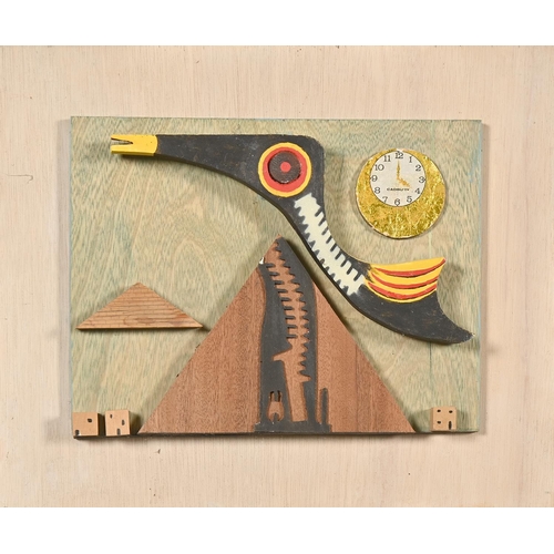 646 - Derek Carruthers (1935-2021) - Various subjects, three, reliefs and another, wood and paint on panel... 