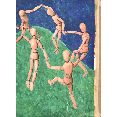 650 - Derek Carruthers (1935-2021) - Untitled (lay figures), two, both signed, watercolour, 51 x 60.5cm an... 