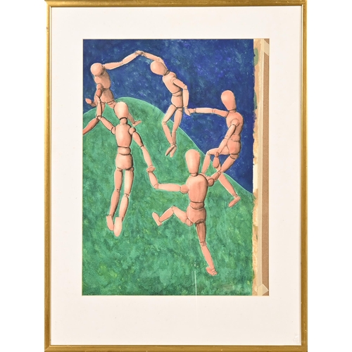 650 - Derek Carruthers (1935-2021) - Untitled (lay figures), two, both signed, watercolour, 51 x 60.5cm an... 