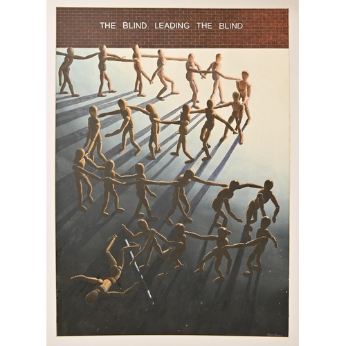 662 - Derek Carruthers (1935-2021) - The Blind Leading the Blind; Untitled (lay figures), two, both signed... 