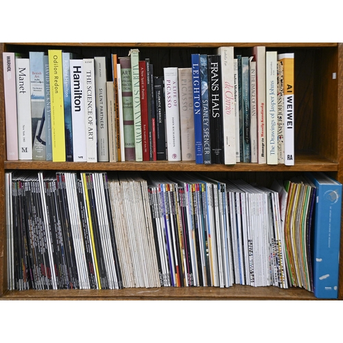 688 - Twelve shelves of art history reference and some exhibition catalogues, mid-20th c and later, mixed ... 