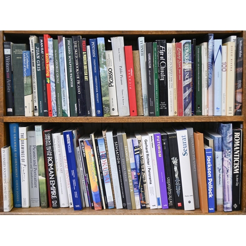 688 - Twelve shelves of art history reference and some exhibition catalogues, mid-20th c and later, mixed ... 