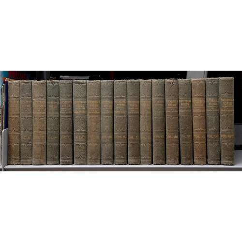 78 - Dickens (Charles), Household Words, seventeen volumes only: I-XV & XVII-XVIII, London: Office, 1... 