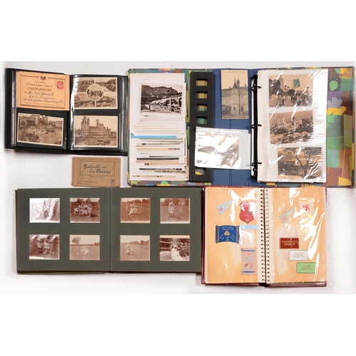 865 - Miscellaneous ephemera, including early 20th and later b/w topographical postcards, an partiall... 