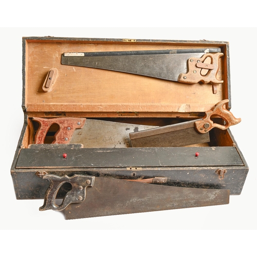 879 - Woodworking Tools.  A collection, to include five Stanley and other metal planes, a toolbo... 