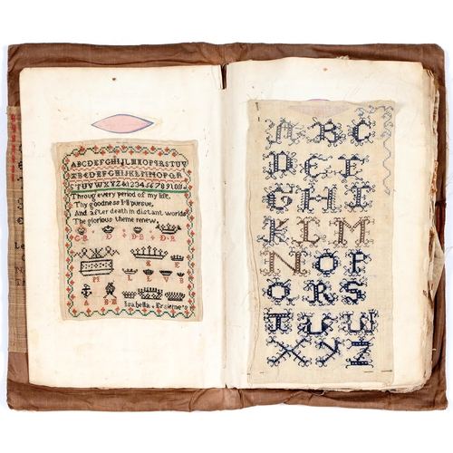 99 - Female Education. A rare early 19th c Industrial School teacher's specimen portfolio, Isabella Erski... 