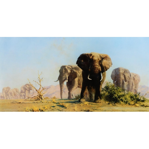 1073 - David Shepherd OBE, FRSA (1931-2017) - The Ivory is Theirs; Serengeti, two, reproductions printed in... 