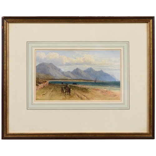 1080 - Frederick Mercer (1850-1939) - Lake Scene, signed and dated '78, watercolour, 23 x 33.5cm and three ... 