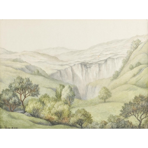 1083 - Vera Cave (Fl. 1930s) - The Quarry, signed, watercolour, 28.5 x 39cm