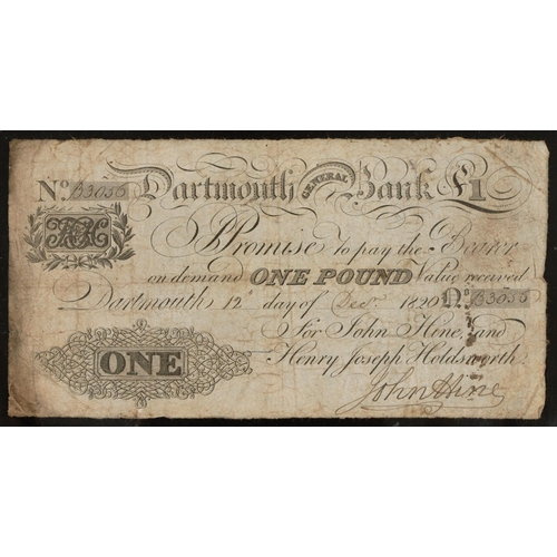 454 - Provincial Banknotes, Pound Notes, Birmingham Workhouse - a later pull on Watermarked Paper EF+; Sit... 