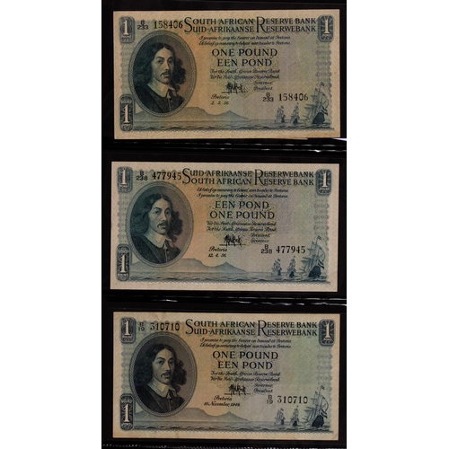 491 - South Africa, Pound Notes, South African Reserve Bank, George VI, 1938 A/84, 1942 A/123, 1944 A/138,... 