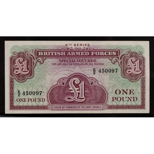 500 - British Military Authority, Pound Notes, 45F, 40K, 40S, all Fine; Special Vouchers (48); with German... 