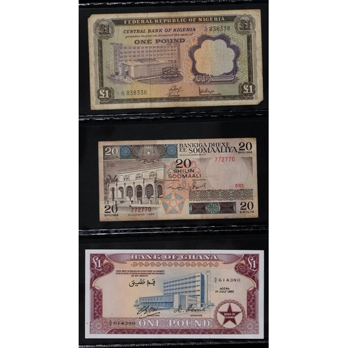 502 - Africa, Pound Notes, Uganda, A/1 000050, others (10), all uncirculated; Kenya 1970/90s (14); Tanzani... 