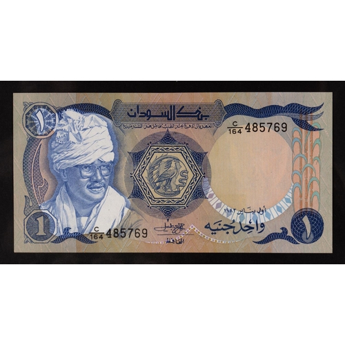 503 - Pound Notes, Sudan (22); Syria (9); South Arabian Currency Authority £1 (One Dinar) 2 consecut... 