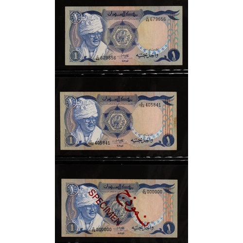 503 - Pound Notes, Sudan (22); Syria (9); South Arabian Currency Authority £1 (One Dinar) 2 consecut... 