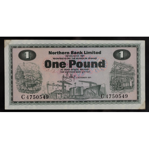 506 - Northern Ireland, Pound Notes, Belfast Banking 1939 E/L VF+ (2); Provincial Bank, 1937 un-numbered V... 