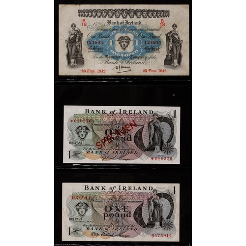 506 - Northern Ireland, Pound Notes, Belfast Banking 1939 E/L VF+ (2); Provincial Bank, 1937 un-numbered V... 