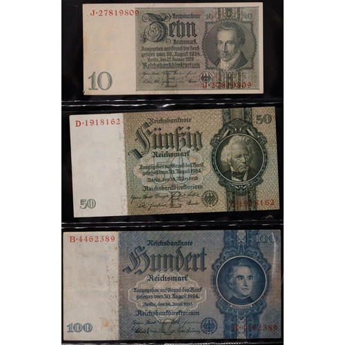 510 - Banknotes, World, including China, Cuba, France, Germany, India, Iran, Pakistan, Poland, Russia, Zim... 