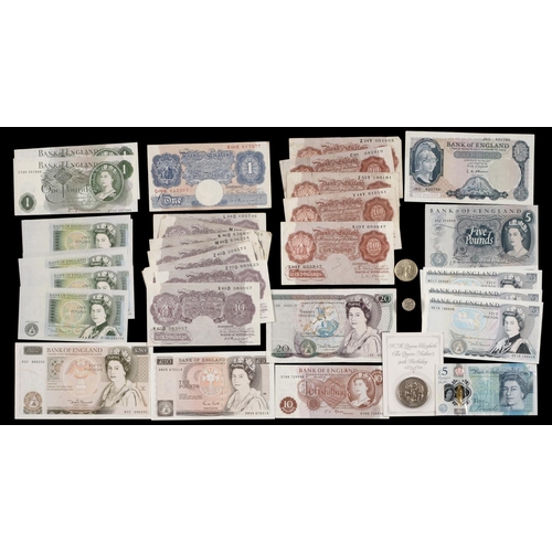 531 - Paper money. Bank of England pre and post decimal to £50 (£125 face, decimal), various BU commemorat... 