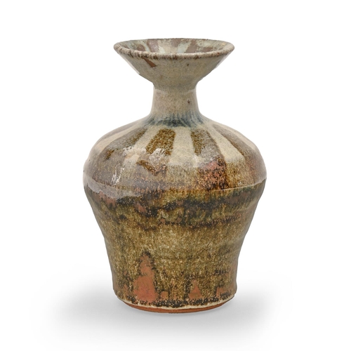 687 - Studio pottery. Eric James Mellon (1925-2014) - Vase 1969, glazed stoneware, 17.5cm h, signed, dated... 