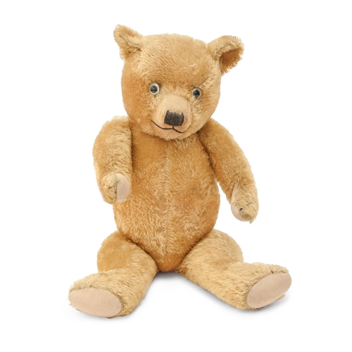 858 - A gold mohair teddy bear, 62cm