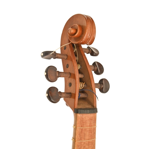 877 - A German viola da gamba, Eugen Sprenger, Frankfurt, dated 1961, length of back 42cm, hard case... 